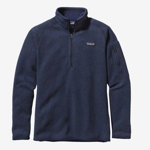 Women's Better Sweater 1/4-Zip Fleece Small Navy